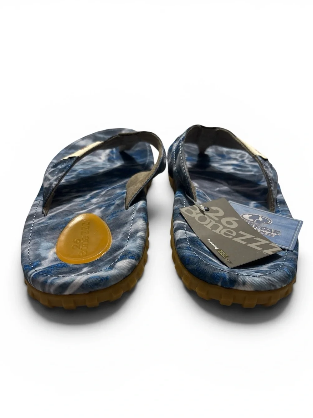 26bonezzz Chillzzz Flip Flop For Men's Memory Foam Heel Pad Grid Size 11